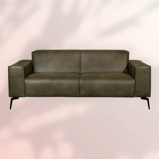 Industriele bank 2,5-zits Vegas olijfgroen