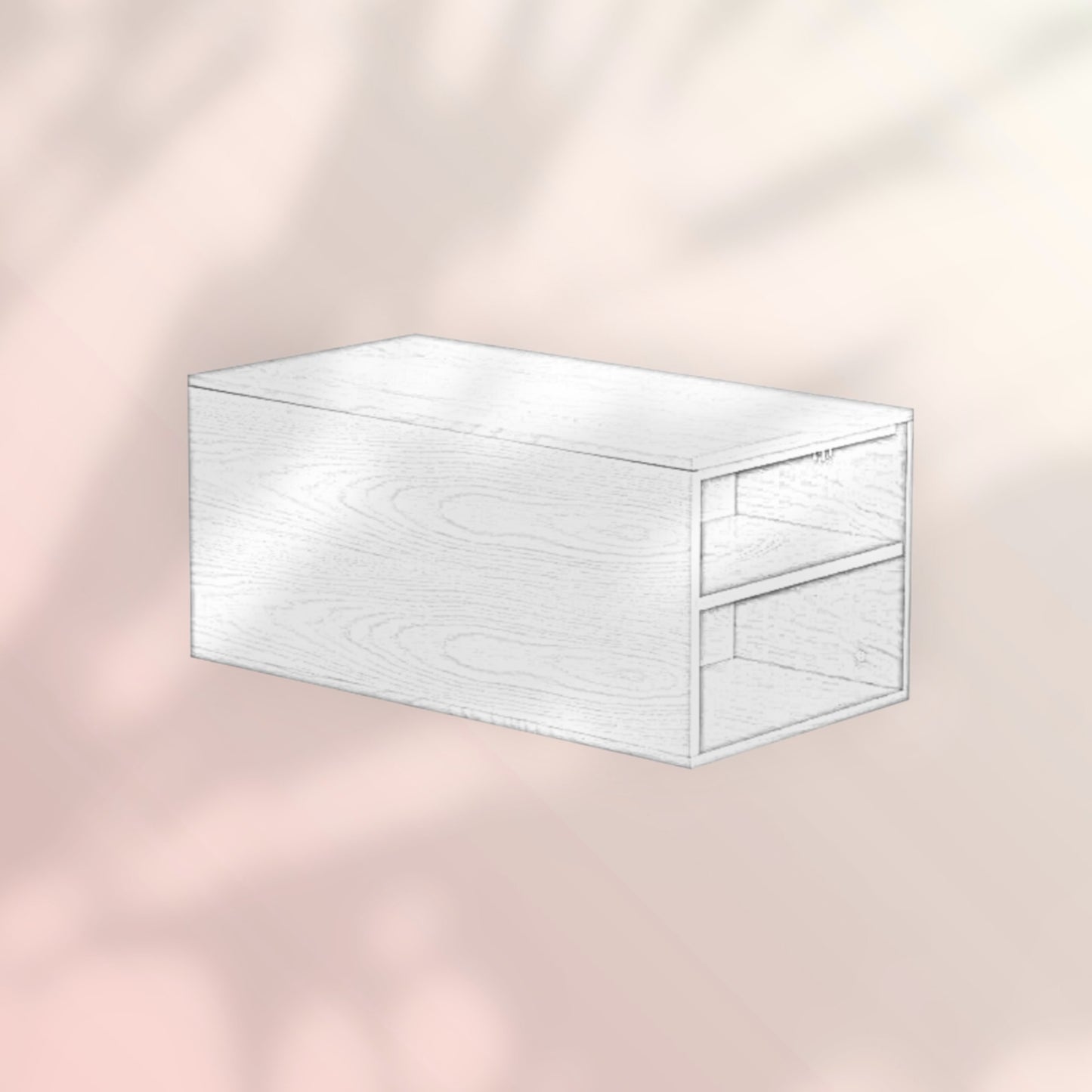 Salontafel Jaxx 88x46 cm blank eiken