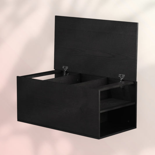 Salontafel Jaxx zwart eiken 88x46 cm