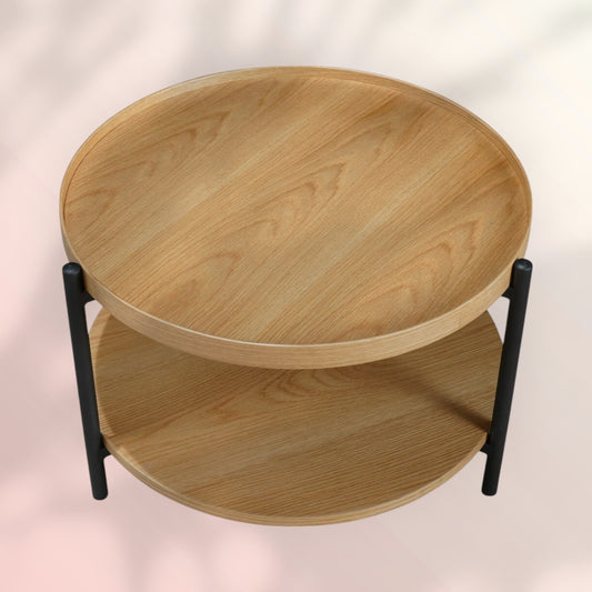 Salontafel Rio Ø58 cm blank eiken