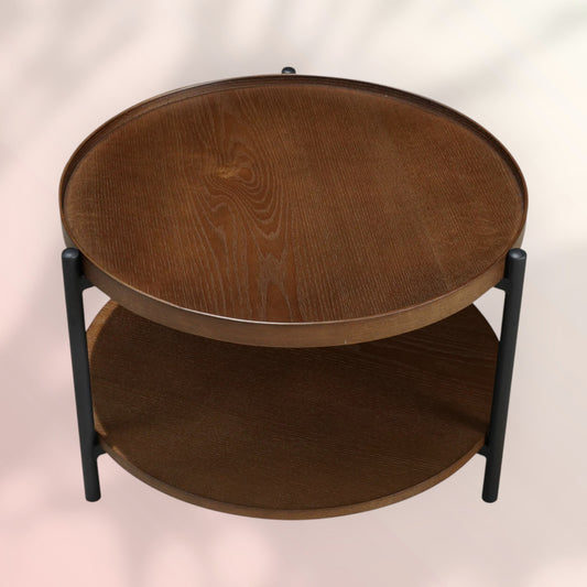 Salontafel Rio Ø58 cm rustiek eiken