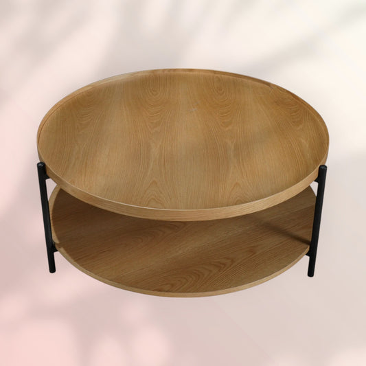 Salontafel Rio Ø90 cm blank eiken