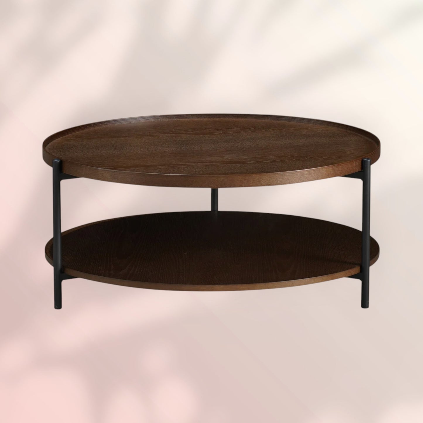 Salontafel Rio Ø90 cm rustiek eiken