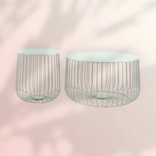 Salontafel Senna metaal lichtgroen