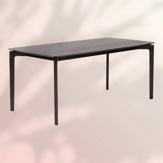 Scandinavische eettafel Cala walnoot 160 x 90 cm