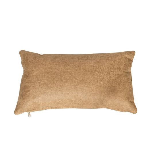 Sierkussen Kyla eco-leer beige 25 x 45 cm
