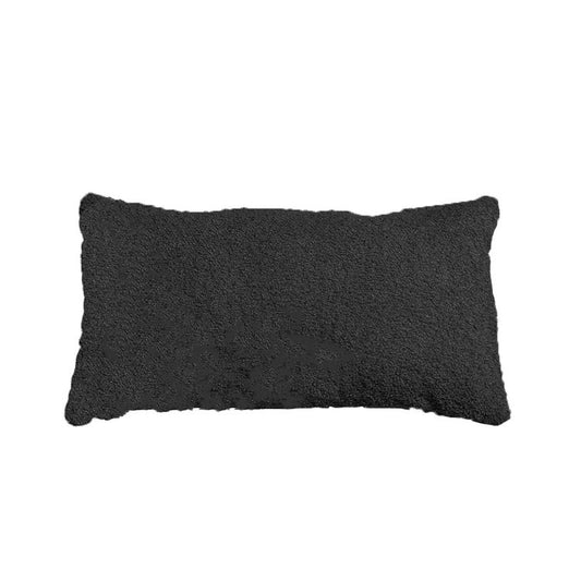Sierkussen Nora bouclé stof zwart 25 x 45 cm