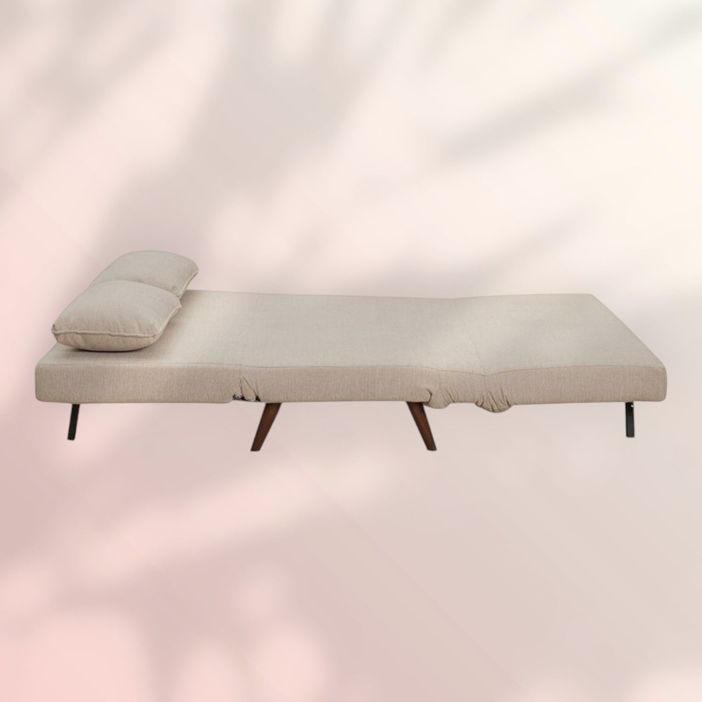 Slaapbank 1,5 persoons Kristian gerecyclede stof beige