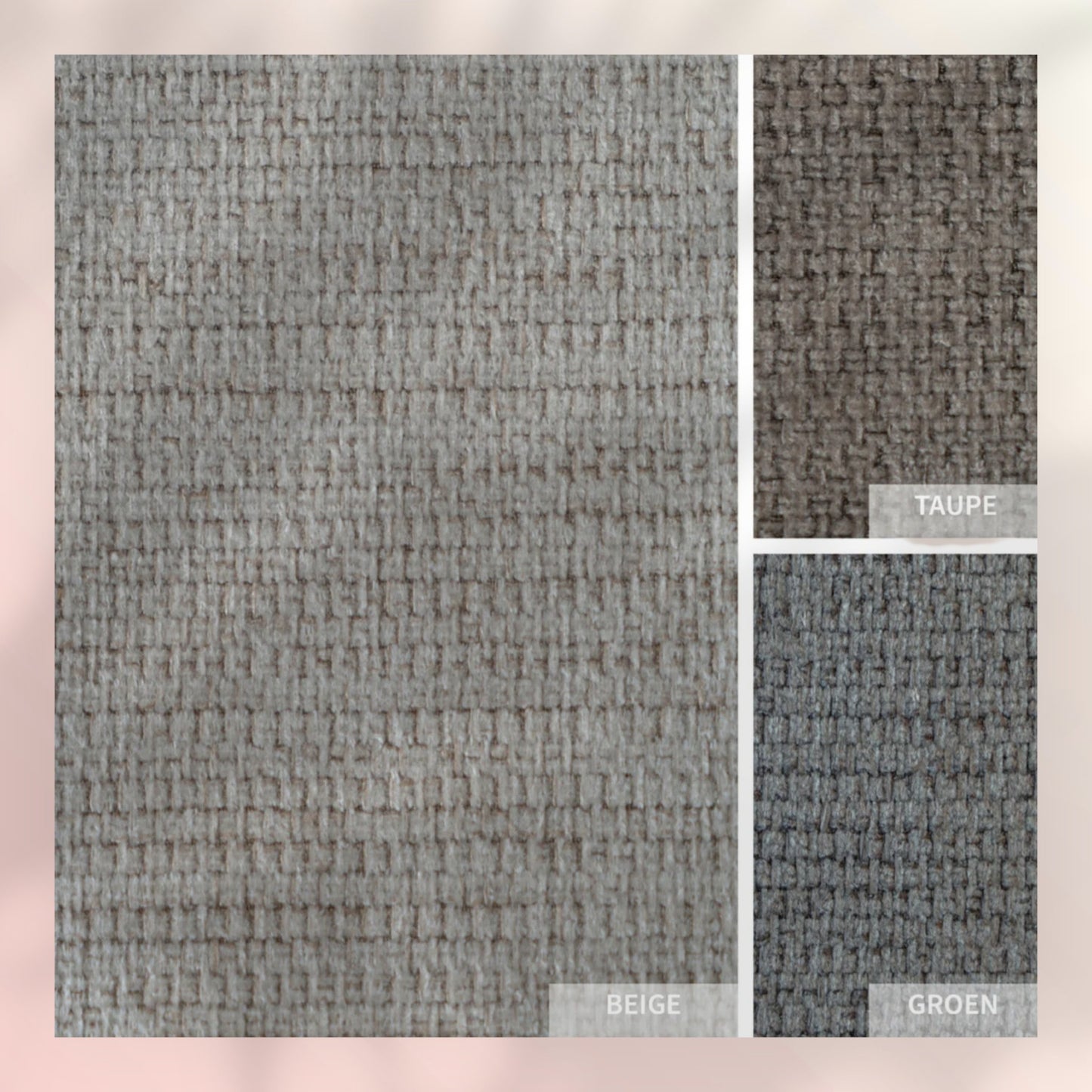 Slaapbank 1,5 persoons Kristian gerecyclede stof beige