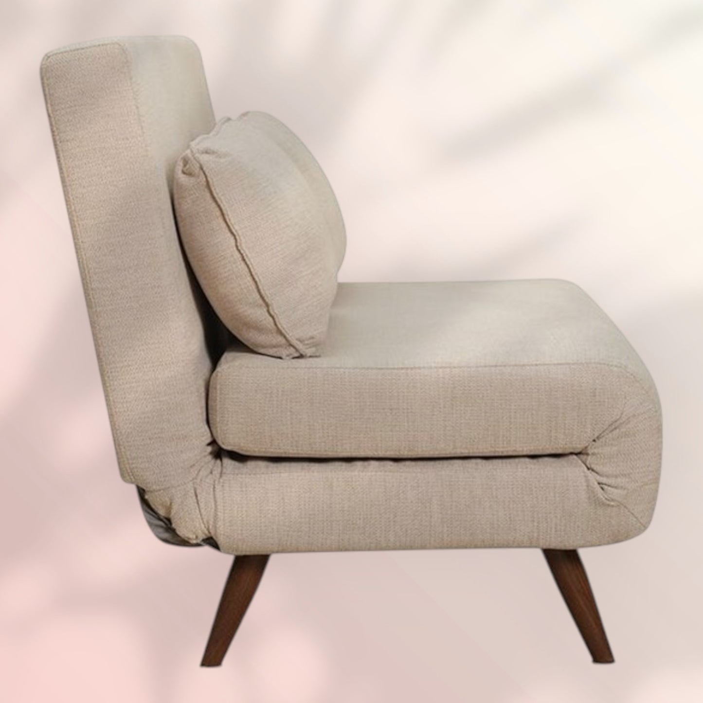 Slaapbank 1,5 persoons Kristian gerecyclede stof beige