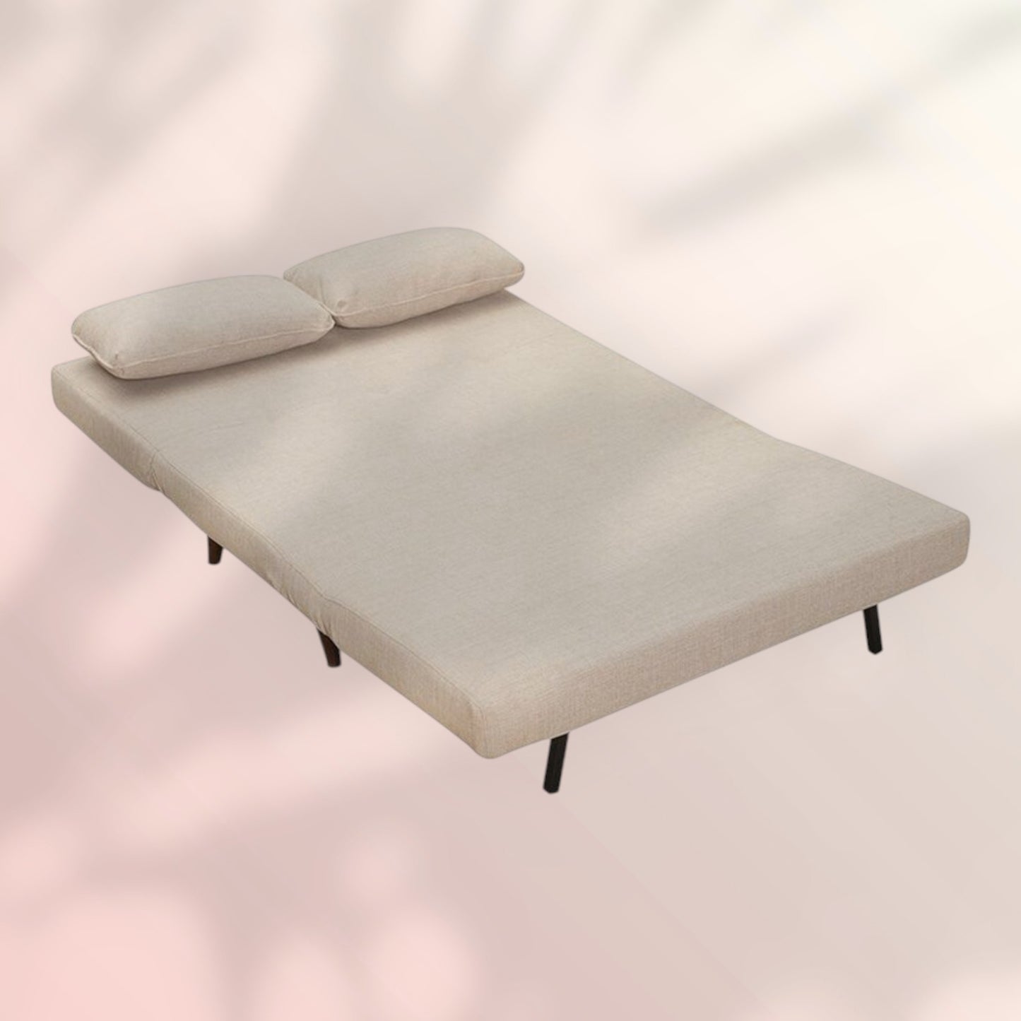 Slaapbank 1,5 persoons Kristian gerecyclede stof beige