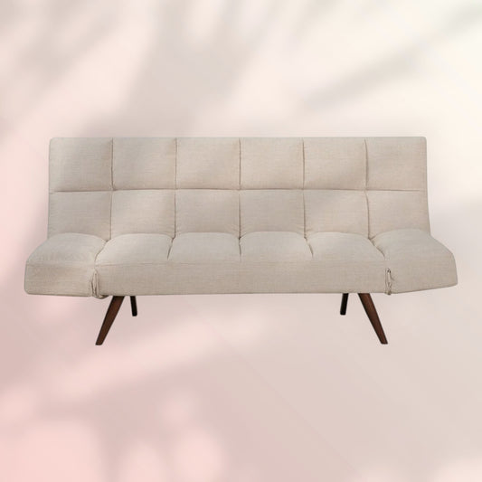 Slaapbank 1,5 persoons Timo gerecyclede stof beige