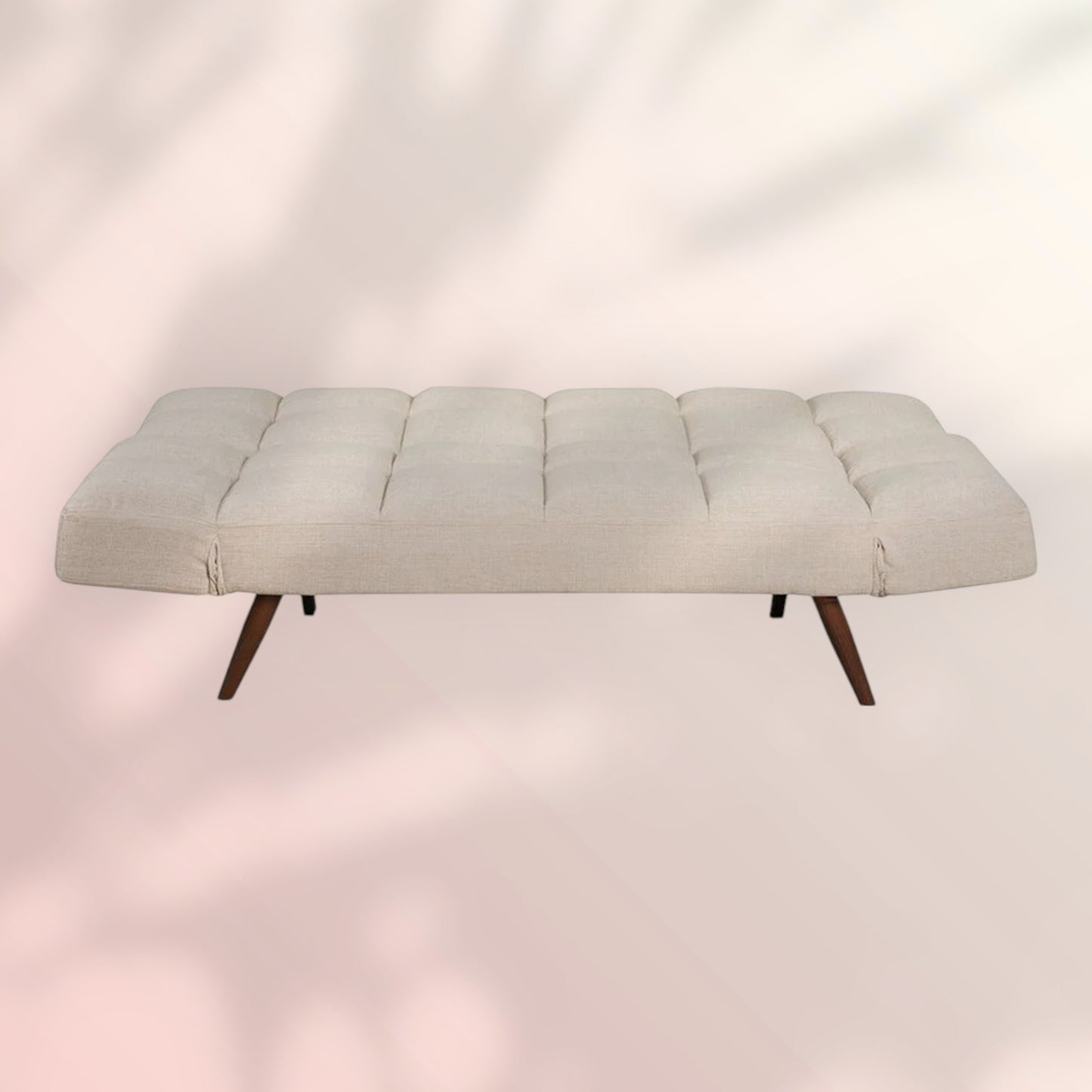 Slaapbank 1,5 persoons Timo gerecyclede stof beige