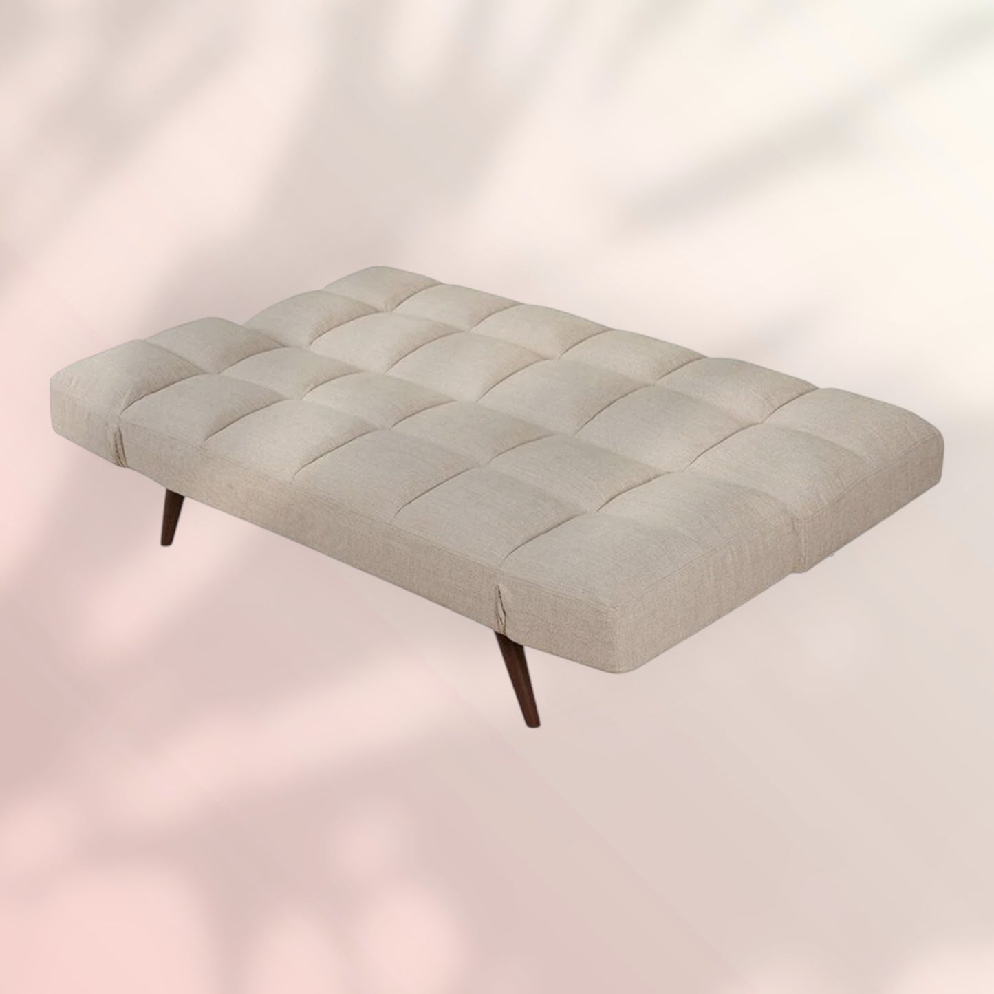 Slaapbank 1,5 persoons Timo gerecyclede stof beige
