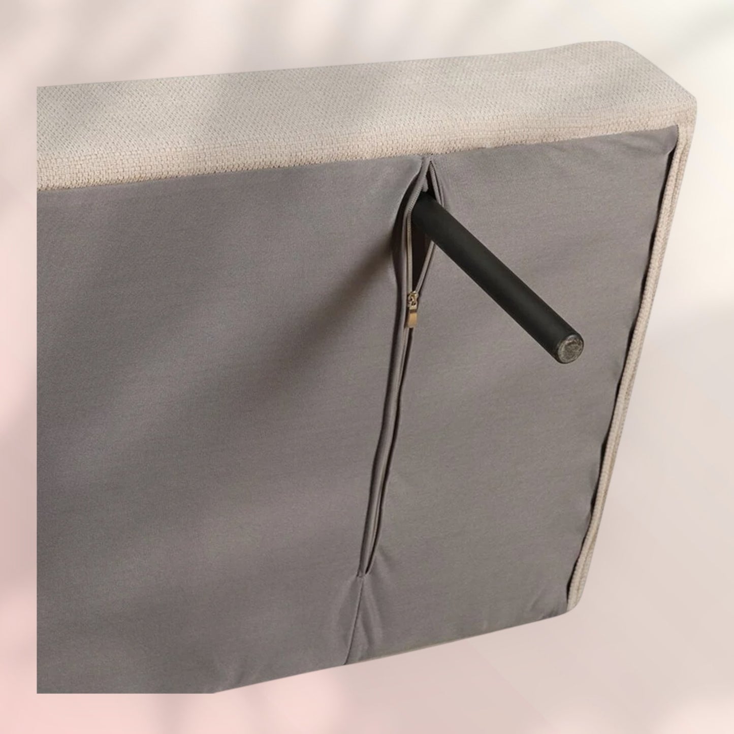 Slaapbank 1,5 persoons Timo gerecyclede stof beige