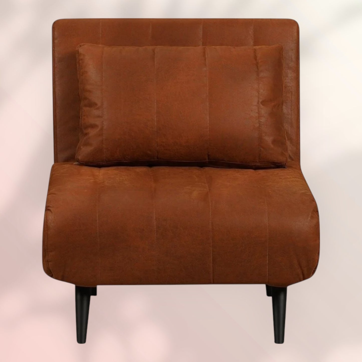 Slaapfauteuil Hanna cognac eco-leer