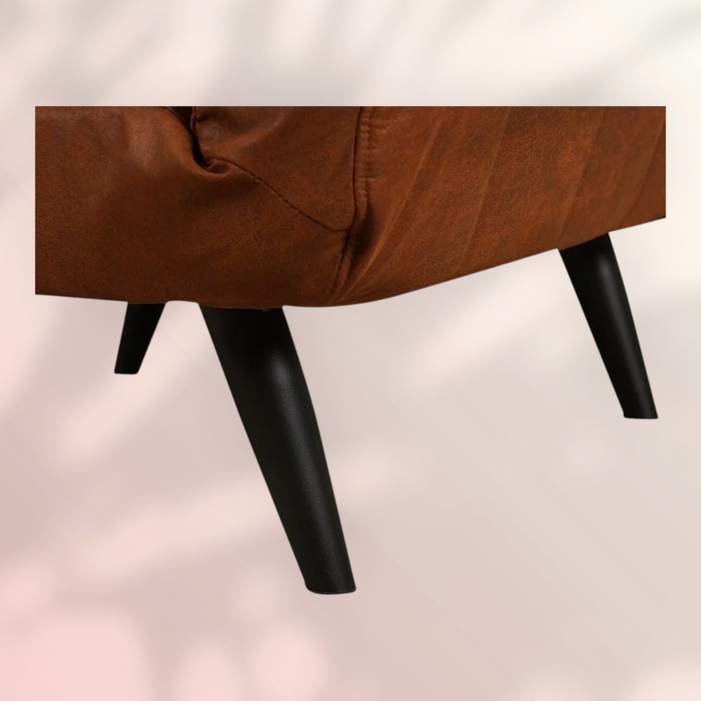 Slaapfauteuil Hanna cognac eco-leer