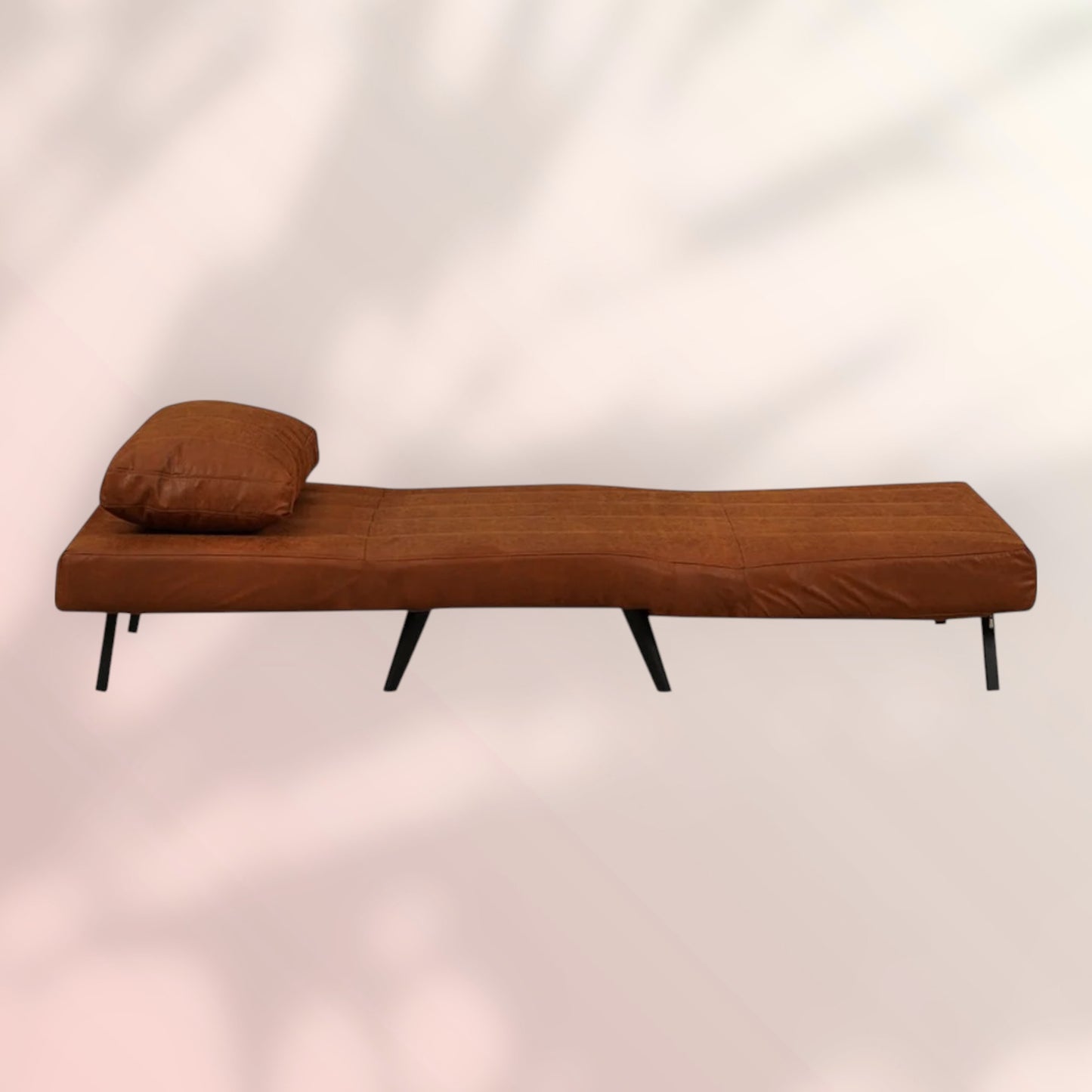 Slaapfauteuil Hanna cognac eco-leer