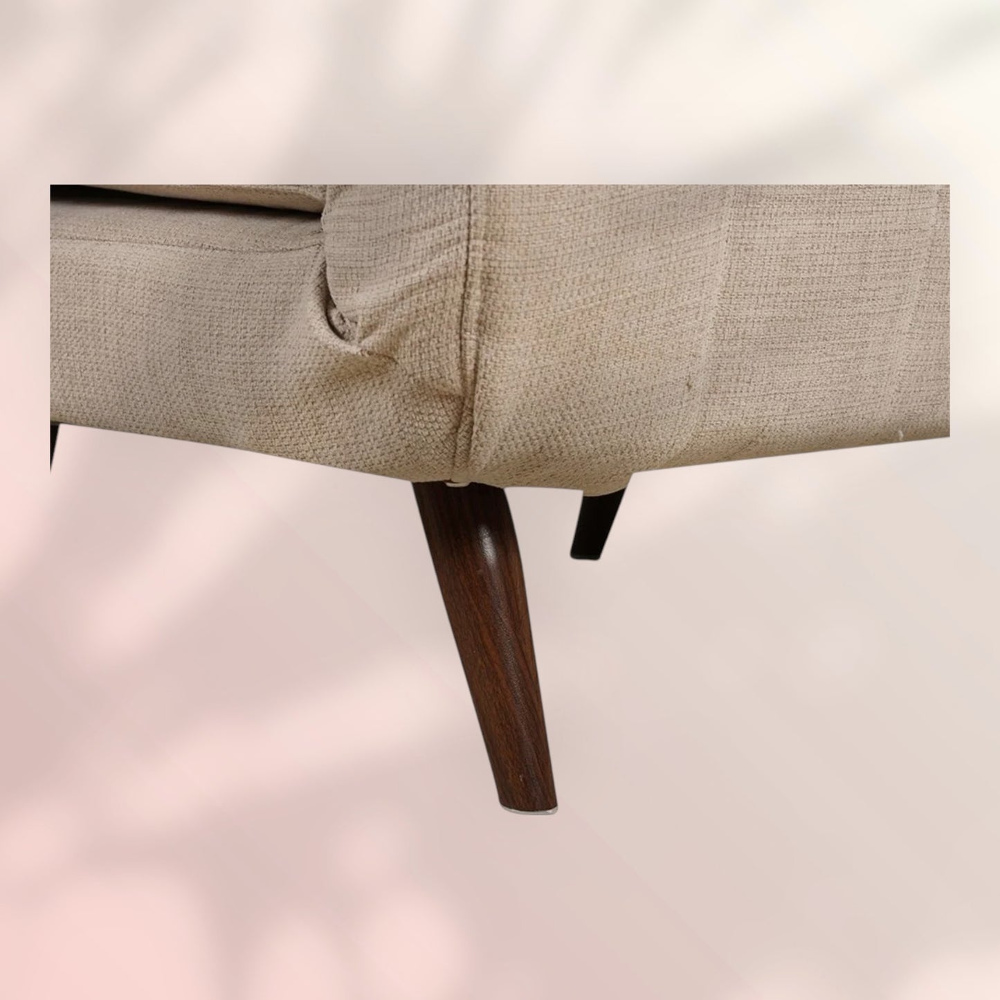 Slaapfauteuil Hanna gerecyclede stof beige