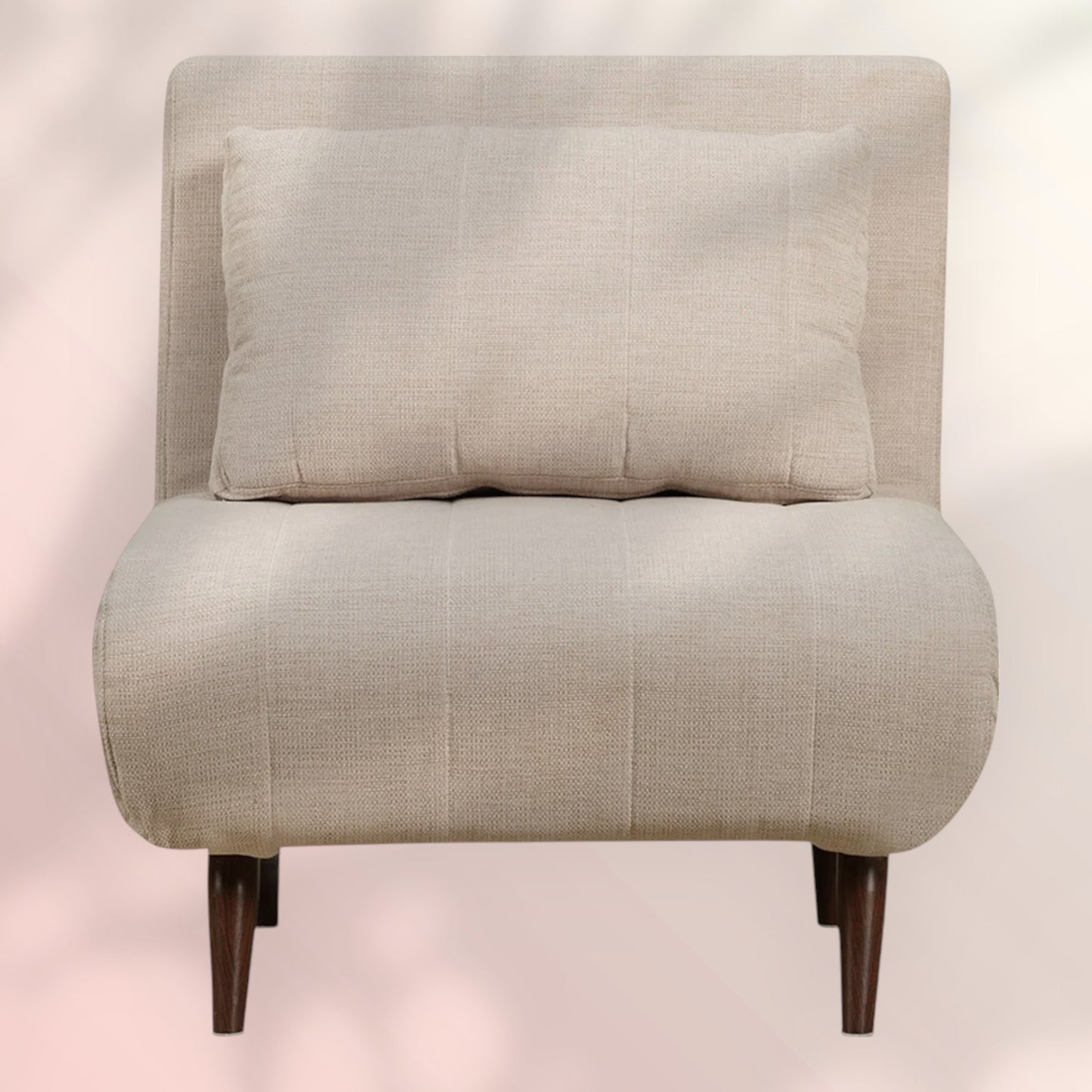 Slaapfauteuil Hanna gerecyclede stof beige