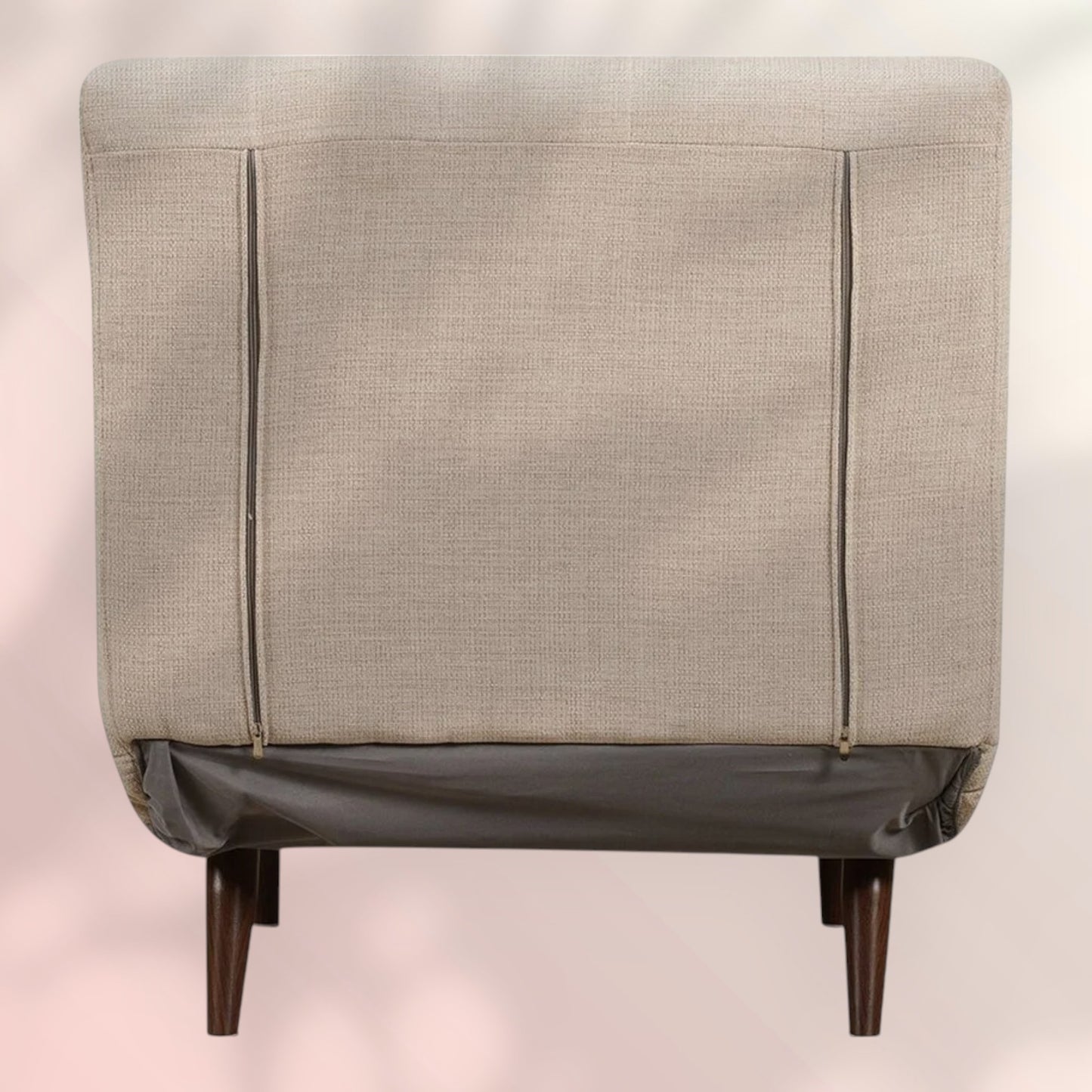 Slaapfauteuil Hanna gerecyclede stof beige