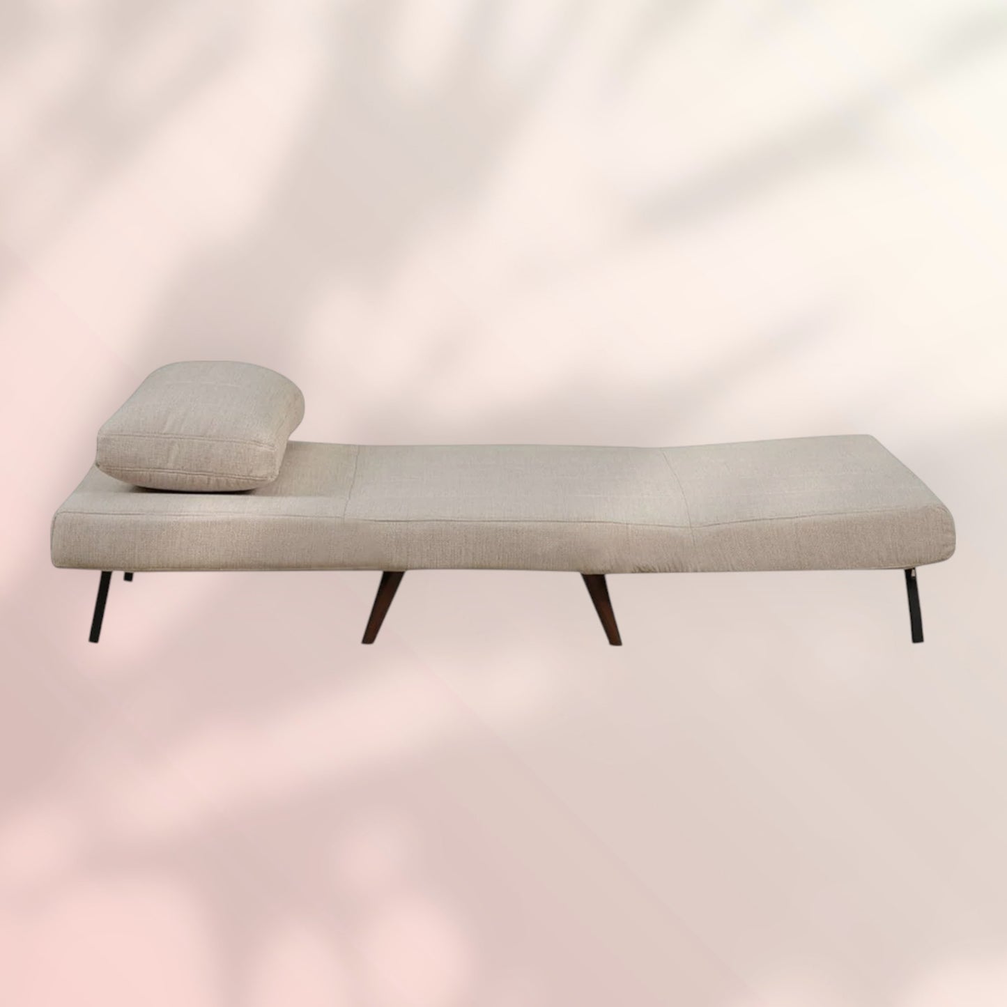 Slaapfauteuil Hanna gerecyclede stof beige