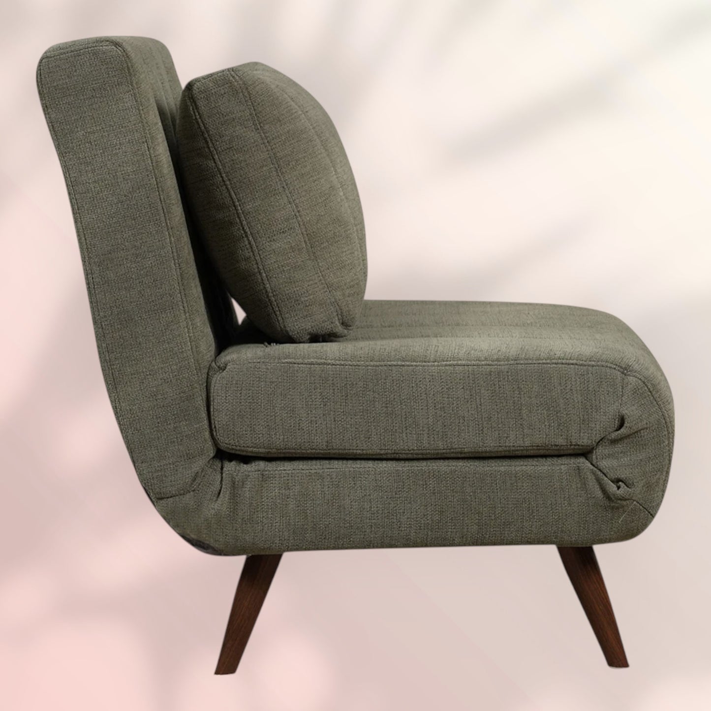 Slaapfauteuil Hanna gerecyclede stof groen