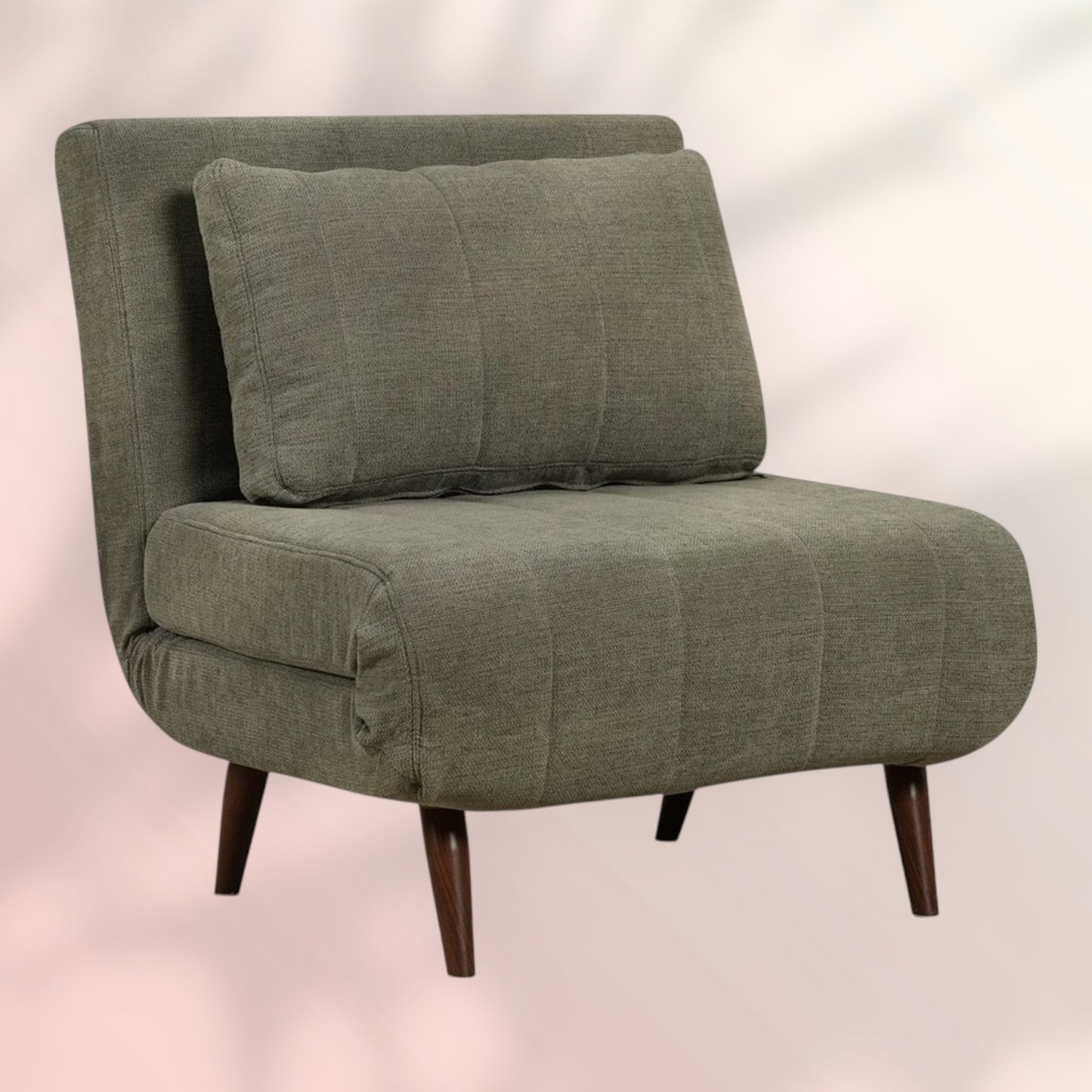 Slaapfauteuil Hanna gerecyclede stof groen