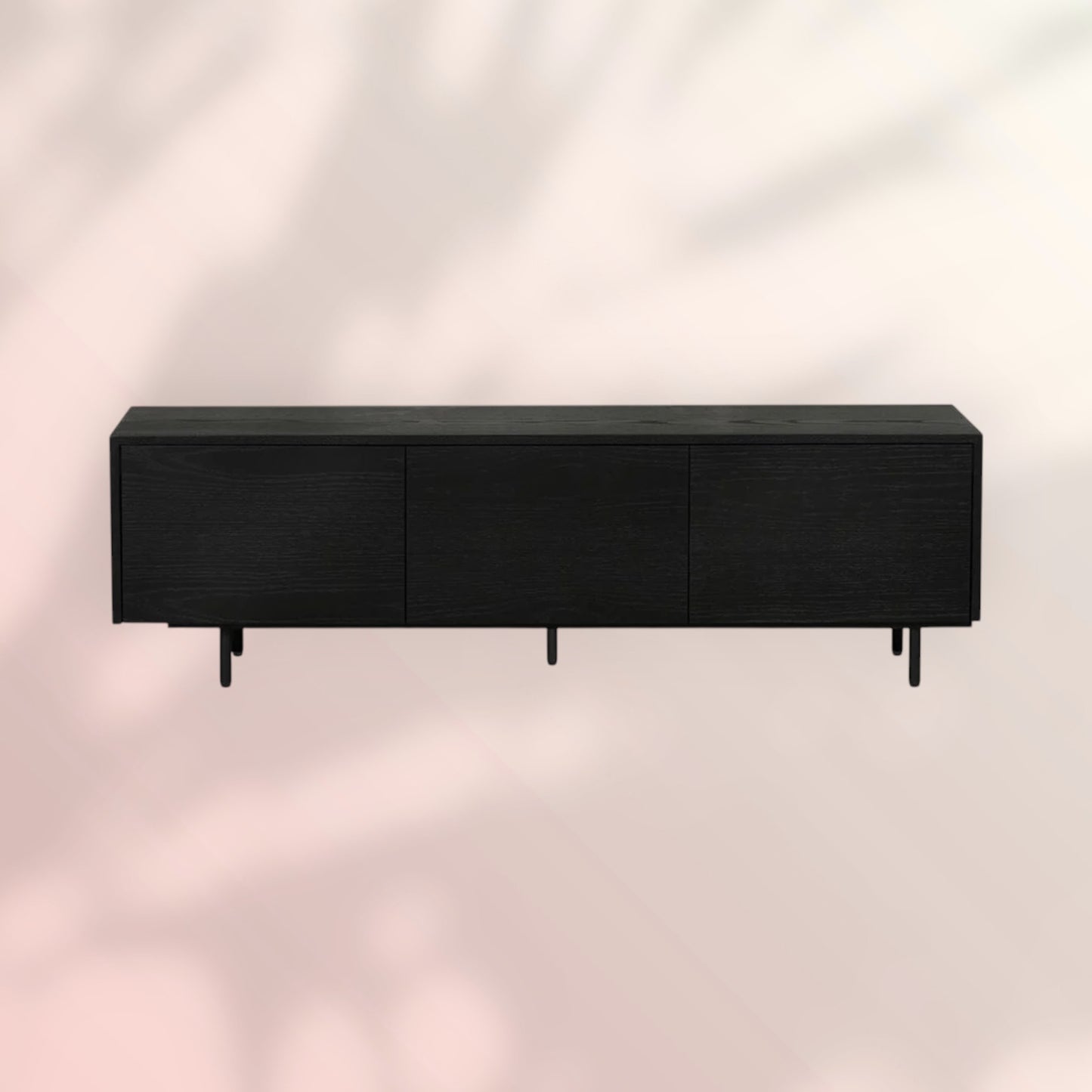 Tv-meubel Thomas zwart eiken 150 cm
