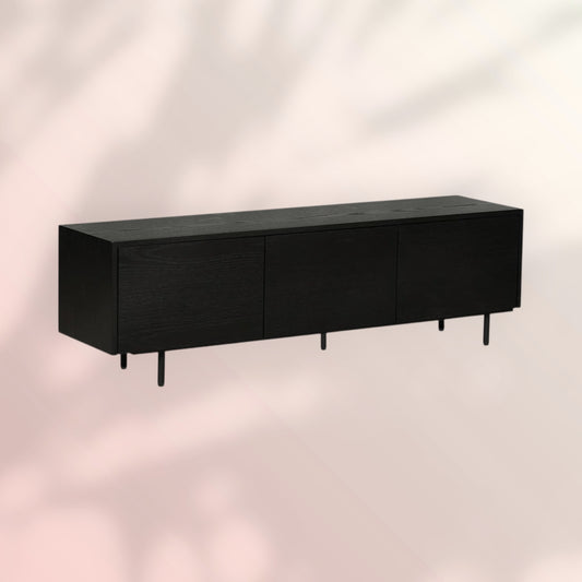 Tv-meubel Thomas zwart eiken 150 cm