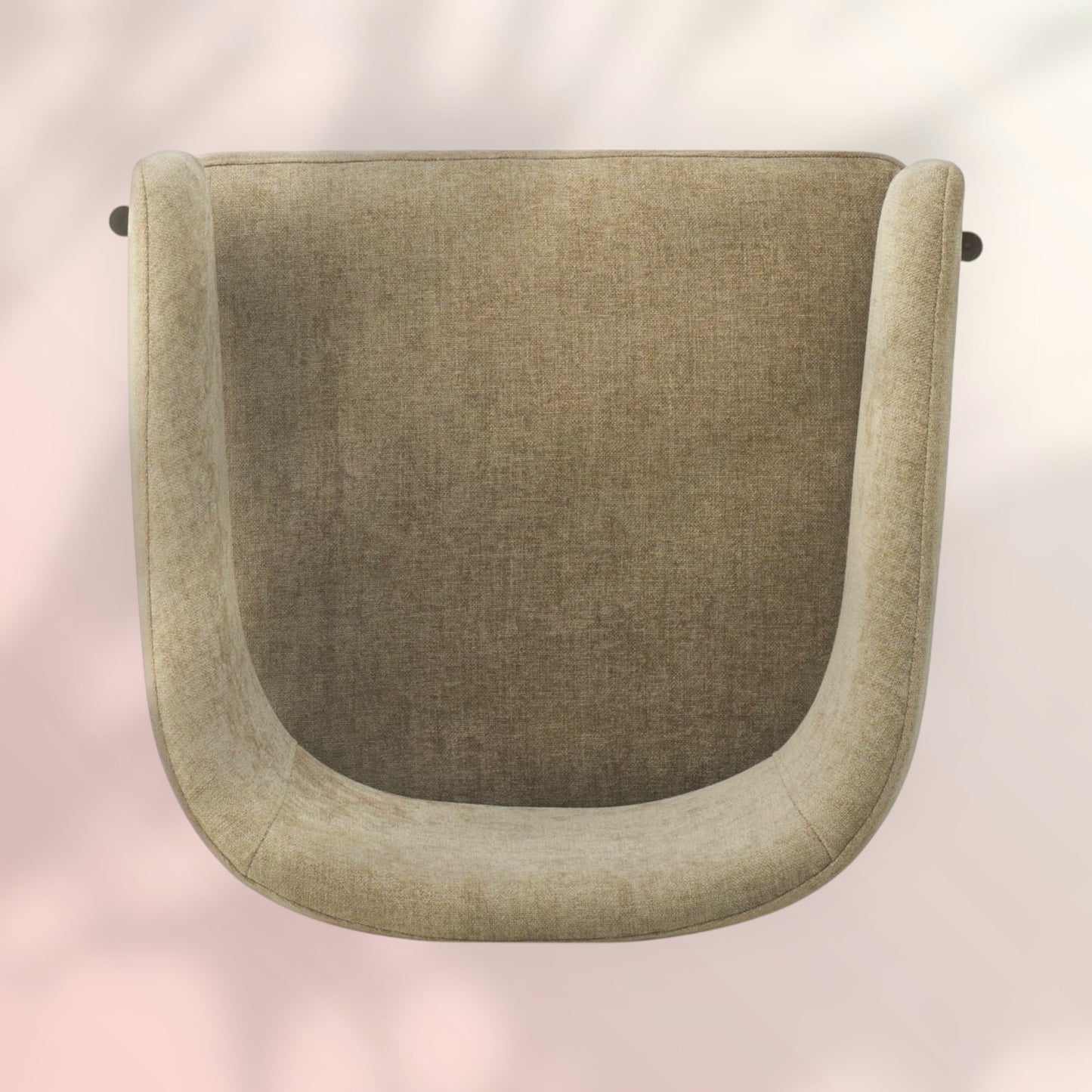 Velvet eetkamerstoel Bret taupe