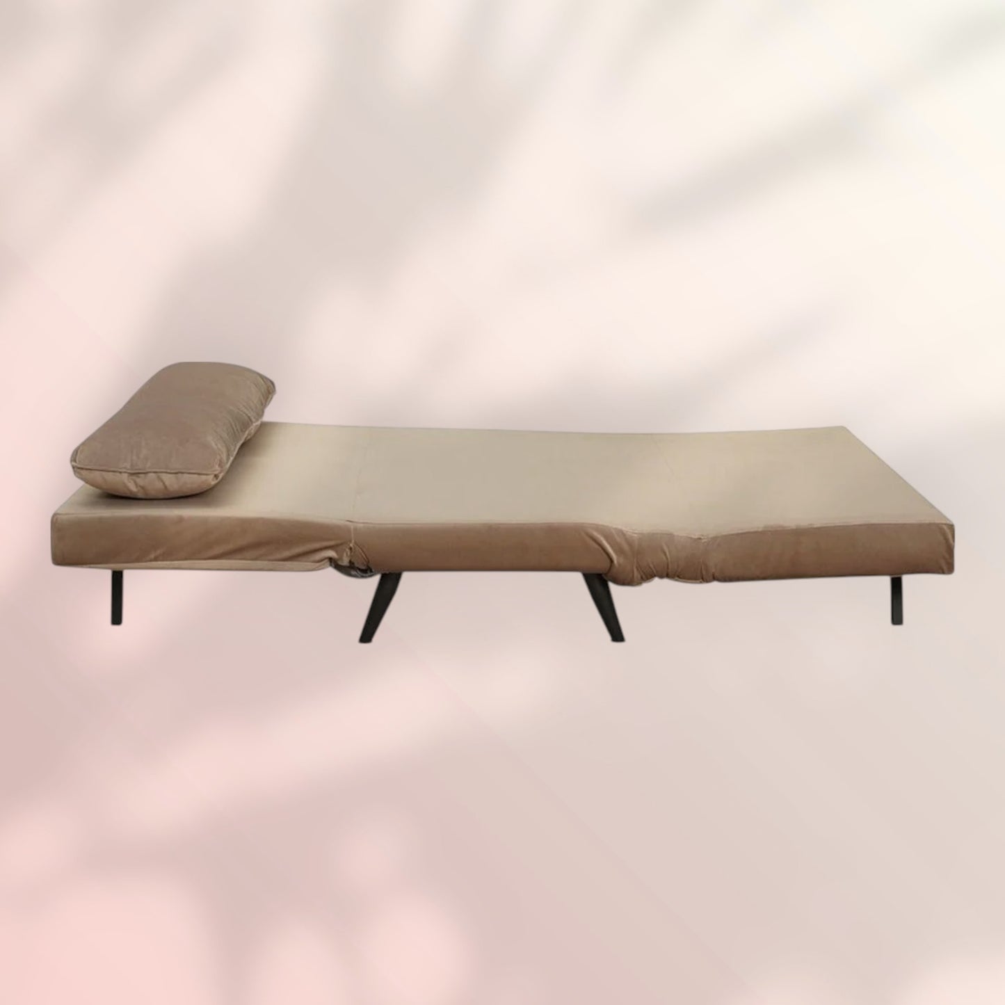 Velvet slaapbank 1,5 persoons Kristian taupe