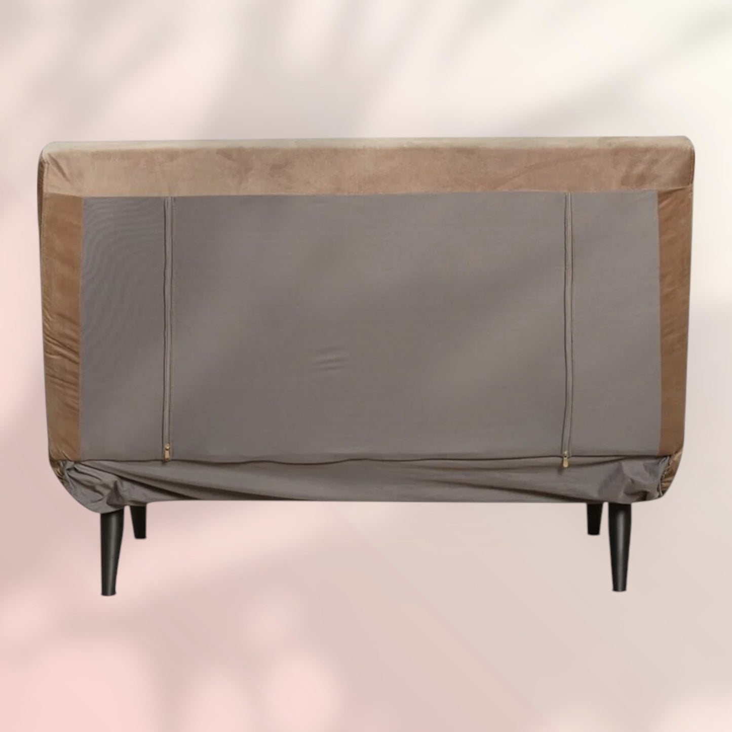 Velvet slaapbank 1,5 persoons Kristian taupe