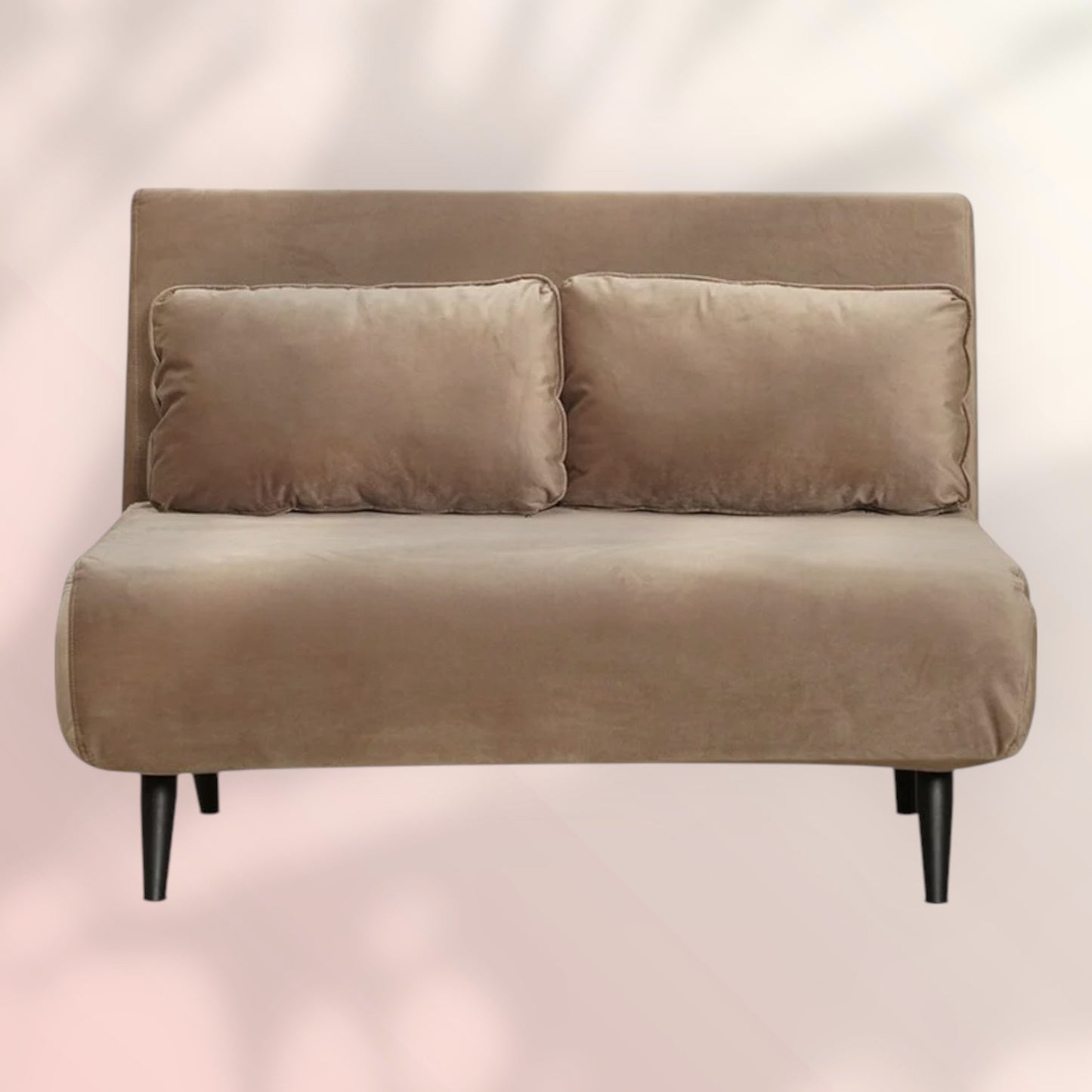 Velvet slaapbank 1,5 persoons Kristian taupe