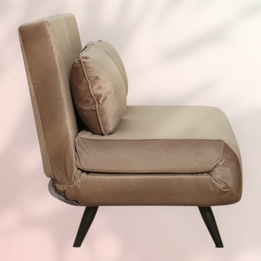 Velvet slaapbank 1,5 persoons Kristian taupe