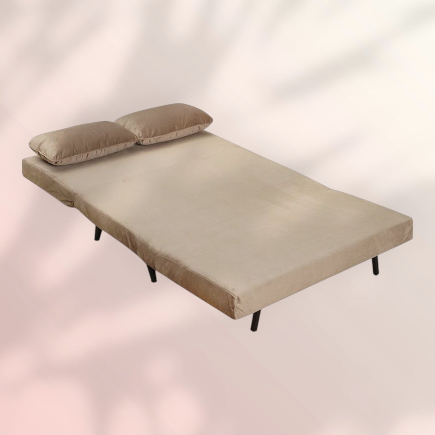 Velvet slaapbank 1,5 persoons Kristian taupe