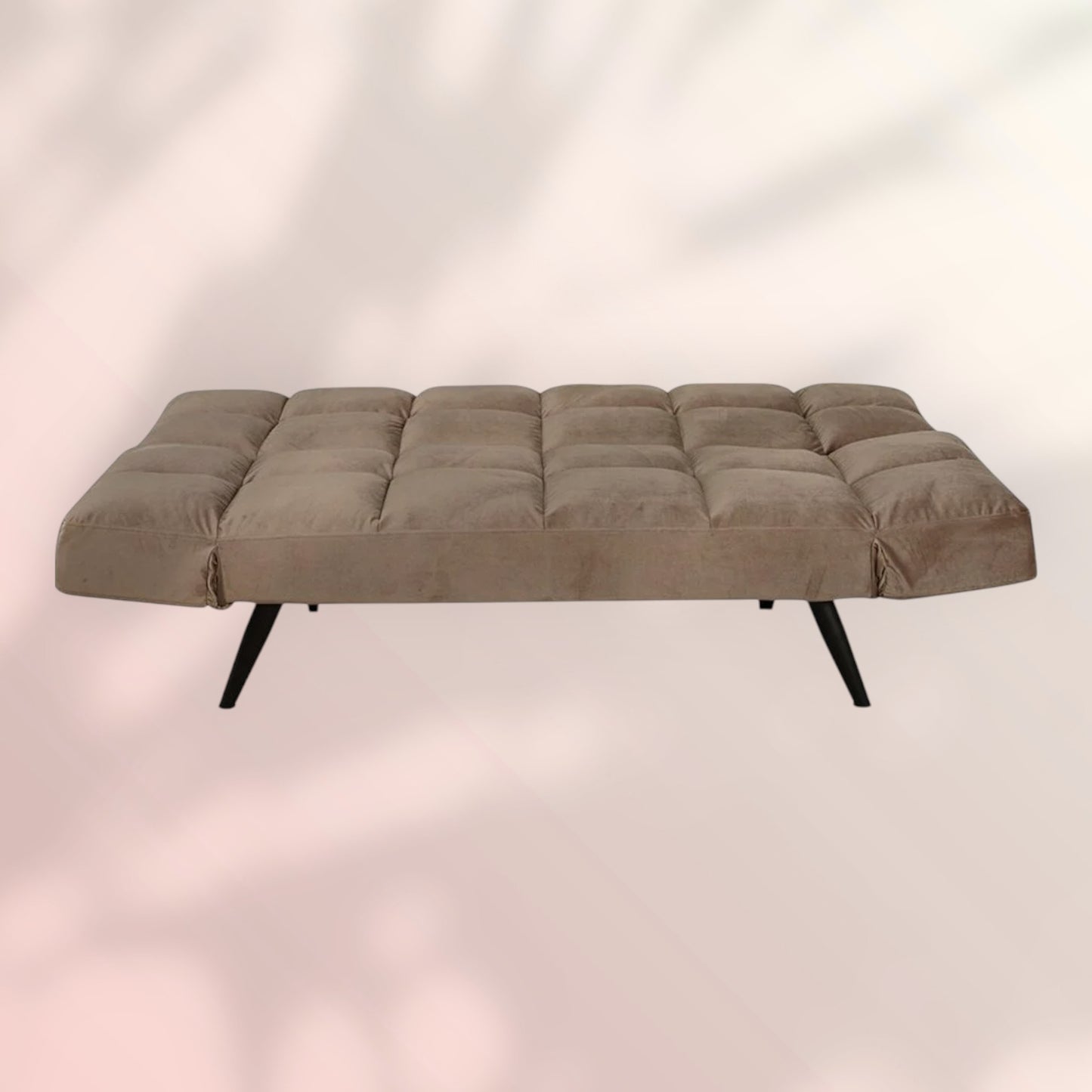 Velvet slaapbank 1,5 persoons Timo taupe