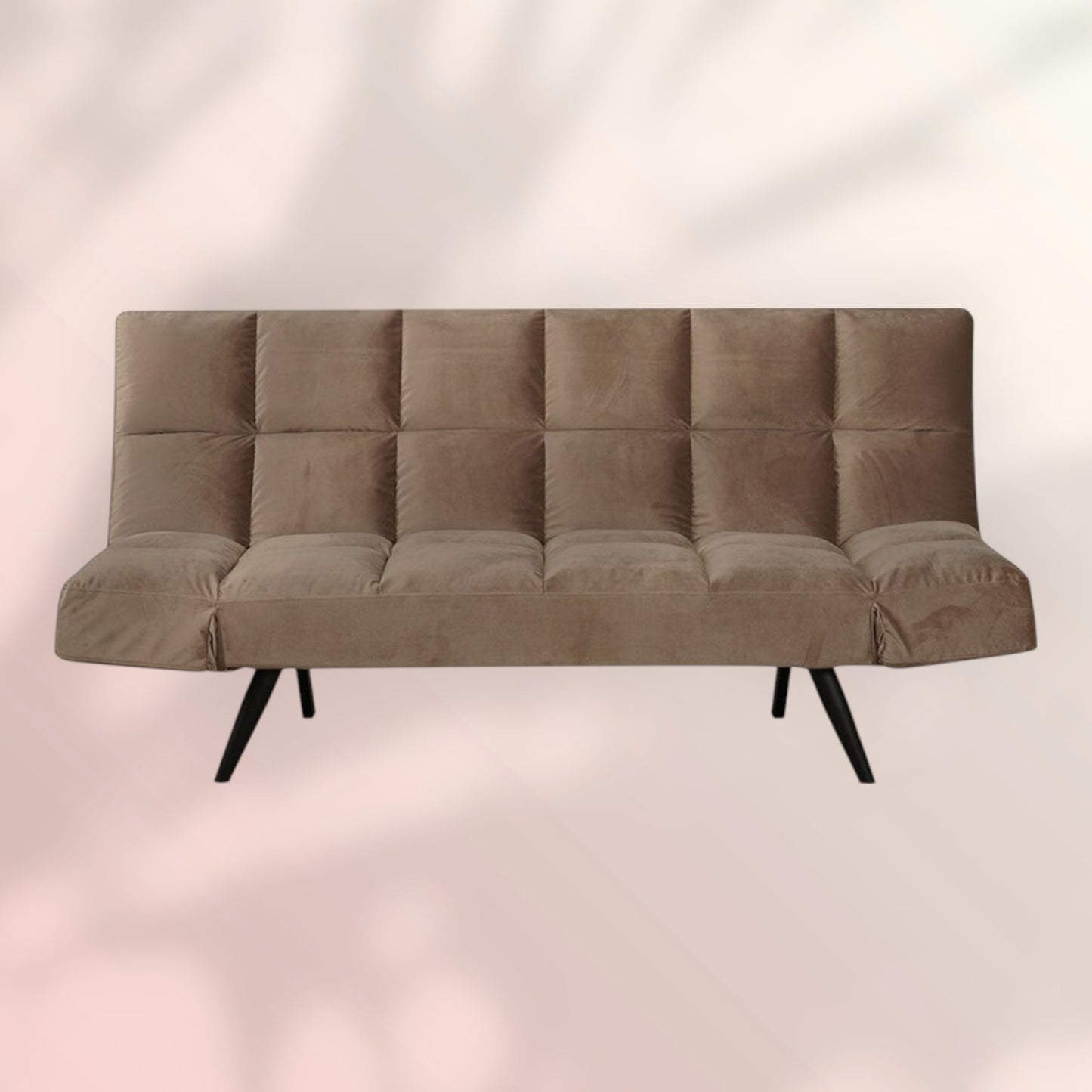 Velvet slaapbank 1,5 persoons Timo taupe