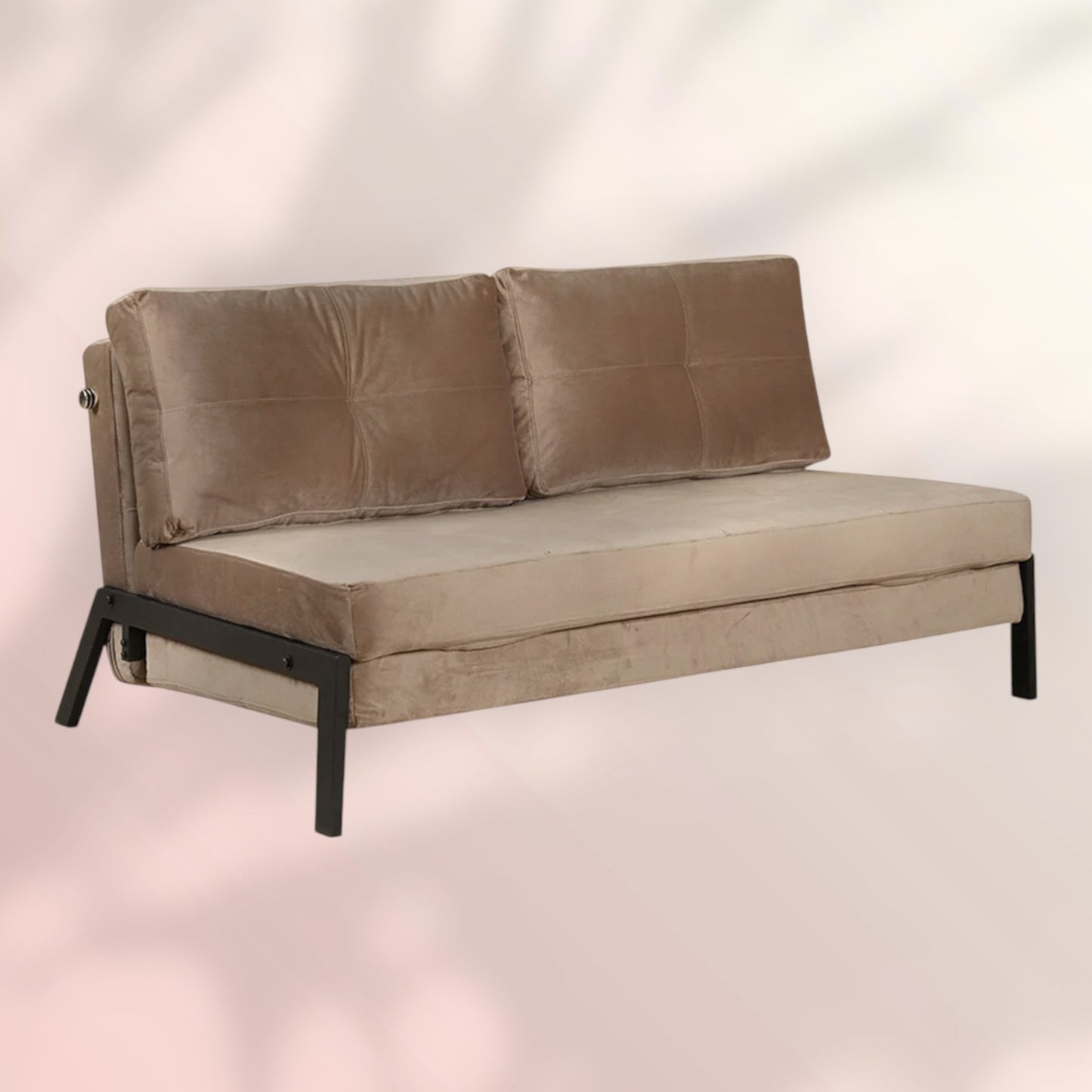 Velvet slaapbank 2 persoons Mikko taupe