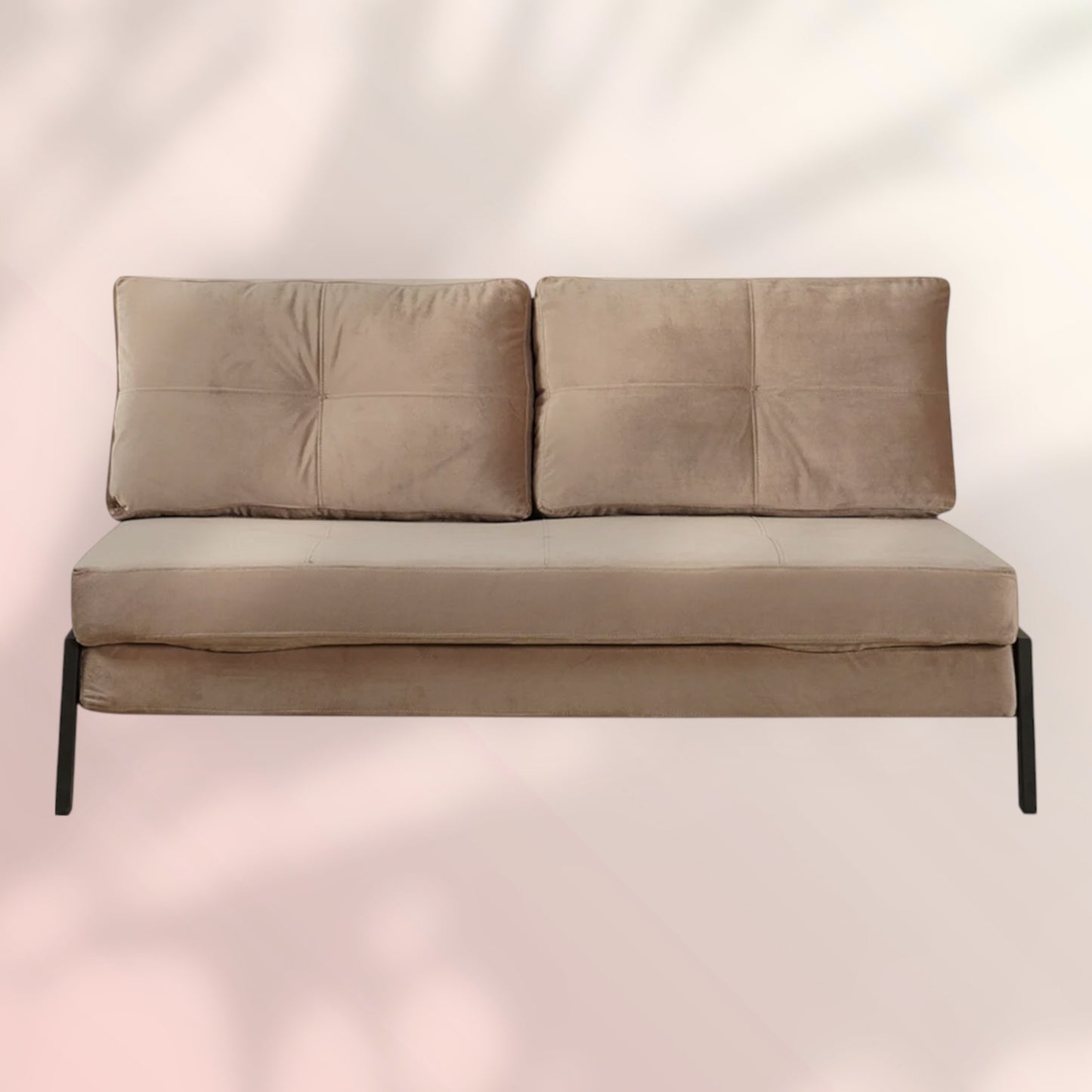 Velvet slaapbank 2 persoons Mikko taupe