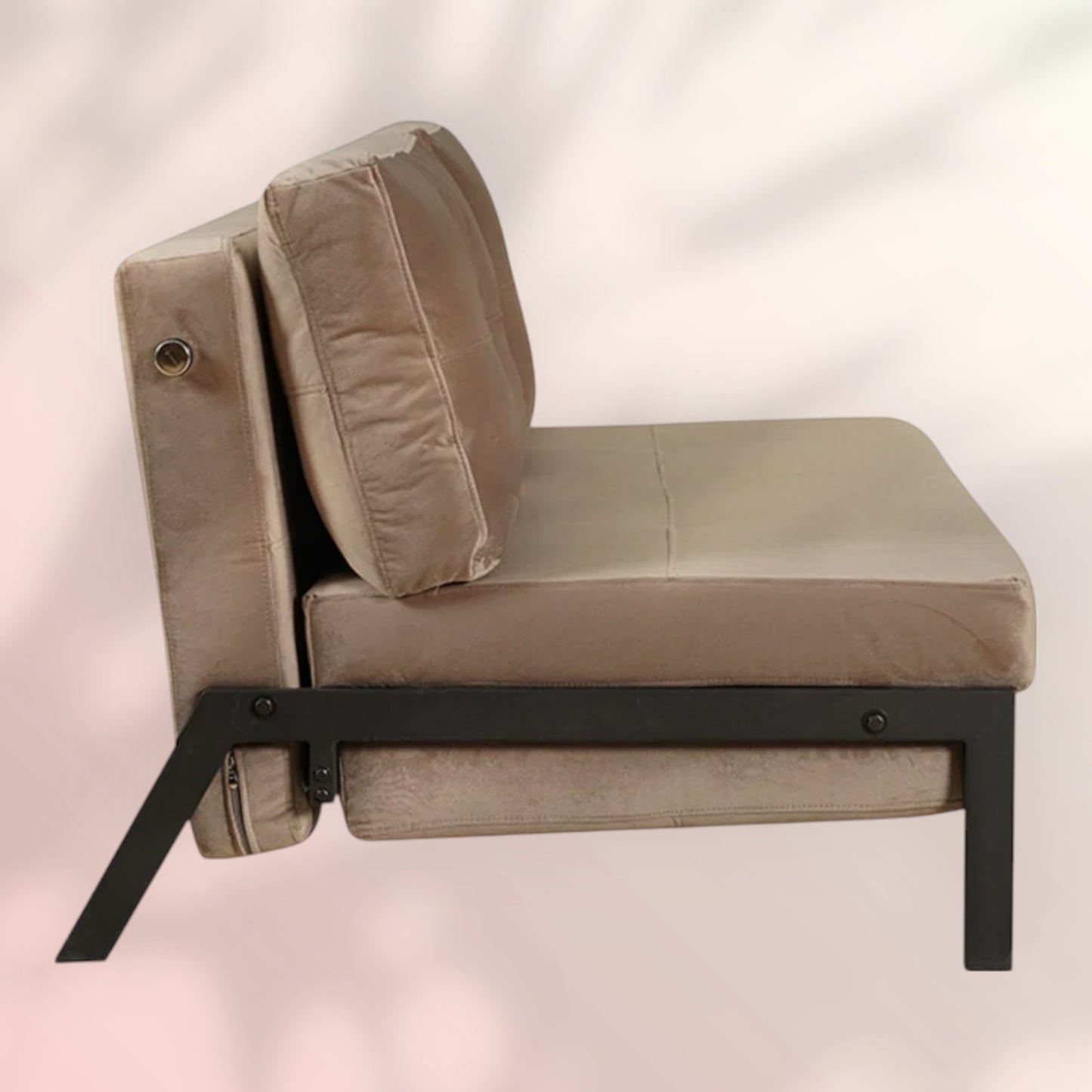 Velvet slaapbank 2 persoons Mikko taupe
