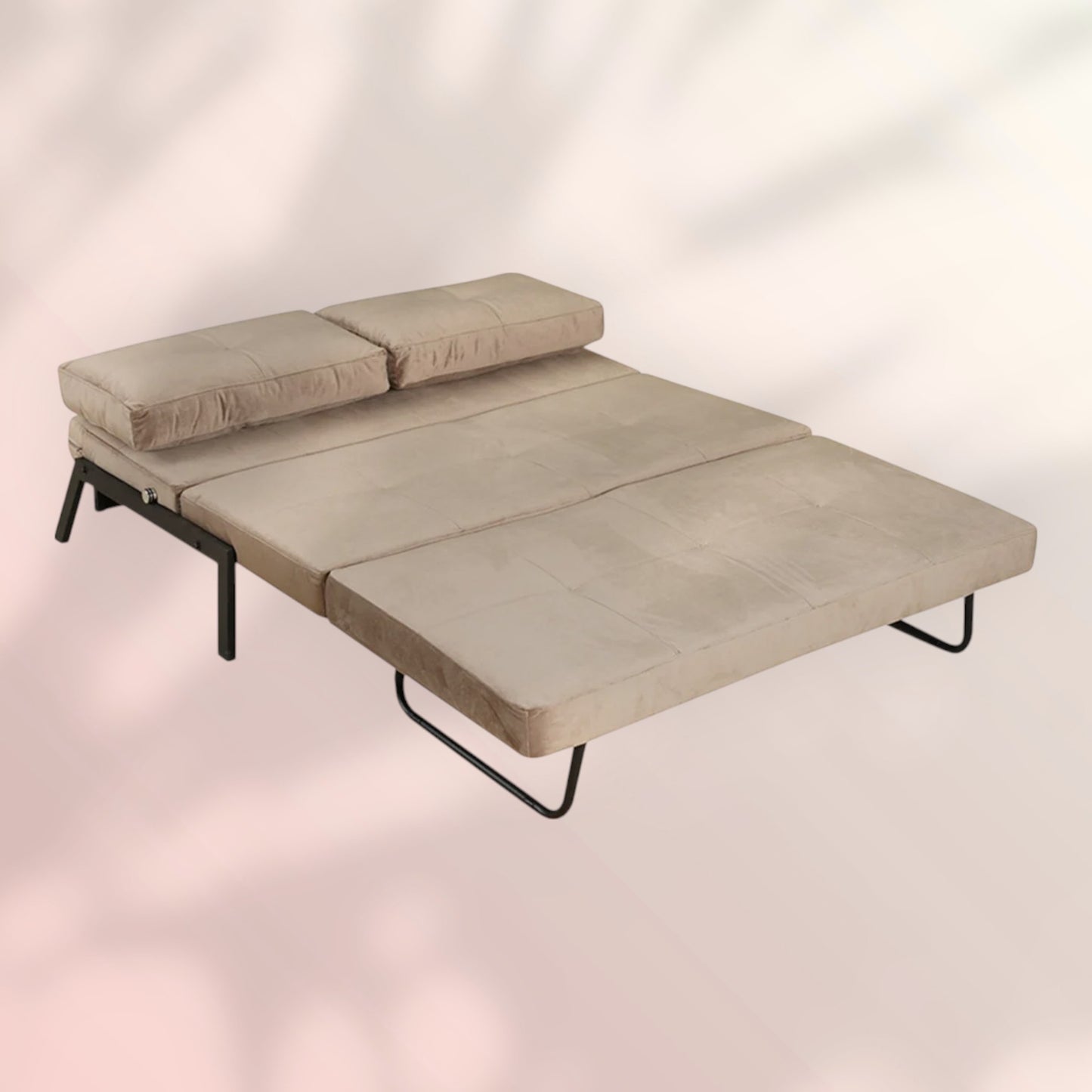 Velvet slaapbank 2 persoons Mikko taupe
