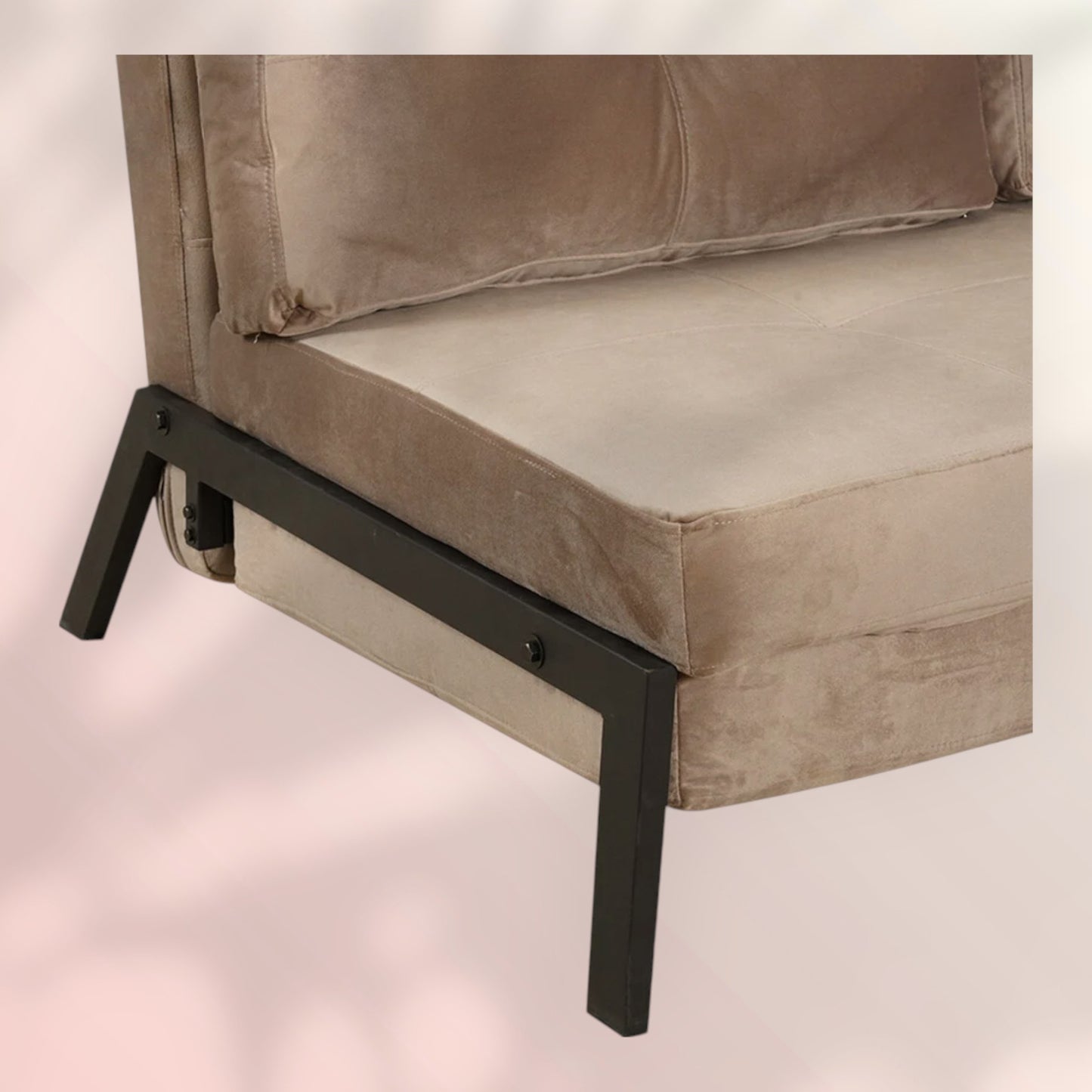 Velvet slaapbank 2 persoons Mikko taupe