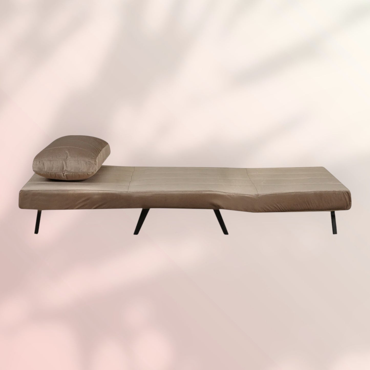 Velvet slaapfauteuil Hanna taupe