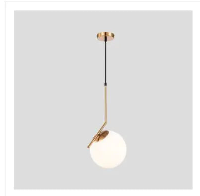 Modern Nordic Glass Ball Pendant Light for Dining Room