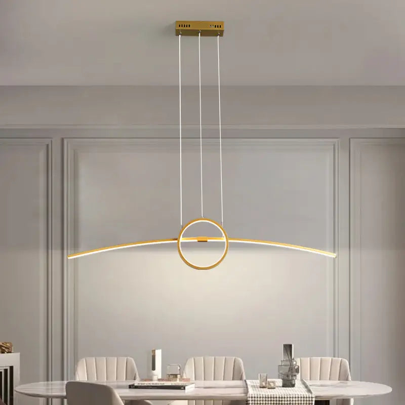 Design hanglamp eettafel met ring | Luxara