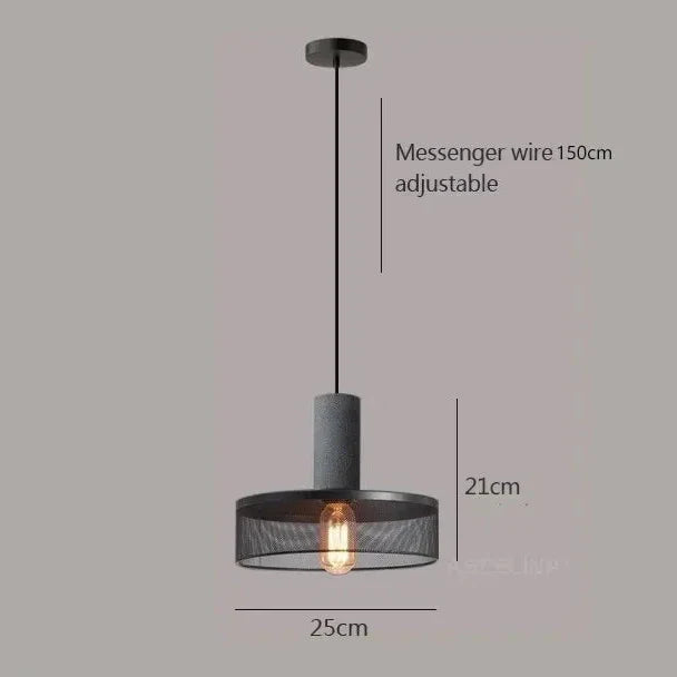 Hanglamp industrieel met betonlook | Spatium