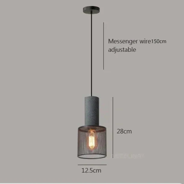 Hanglamp industrieel met betonlook | Spatium