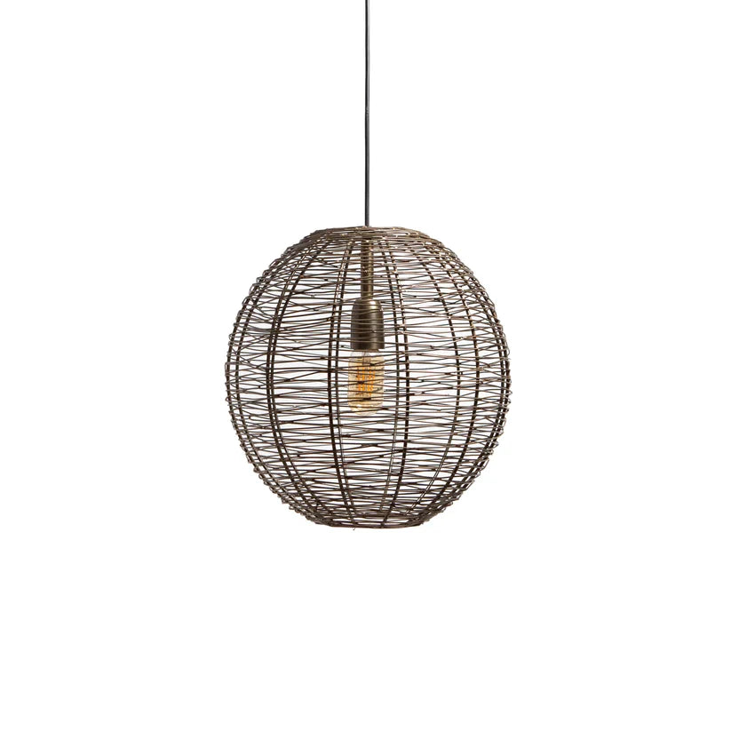Hanglamp NATHAN antiek brons