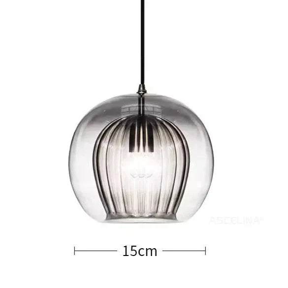 Hanglamp glas industrieel, dubbel | Spatium